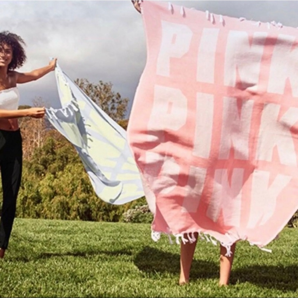 PINK Victoria’s Secret logo Pink blanket